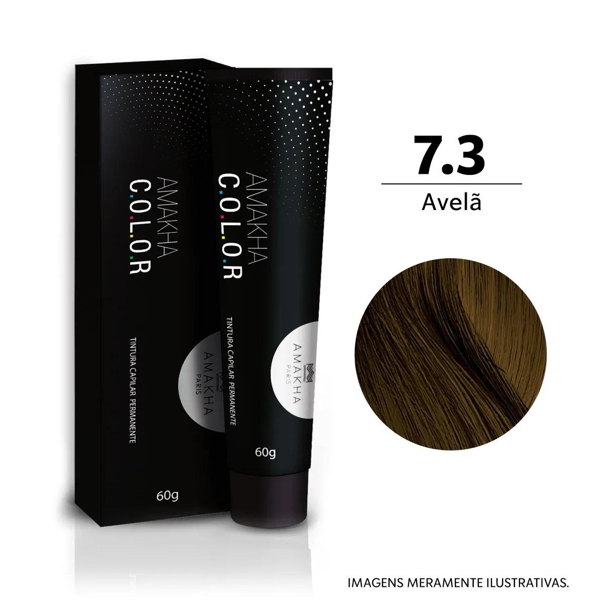 Tinta de Cabelo Louro Médio Dourado 7.3