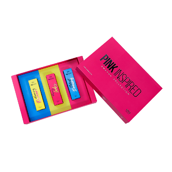 Estojo Com 3 Perfumes Pink Inspired