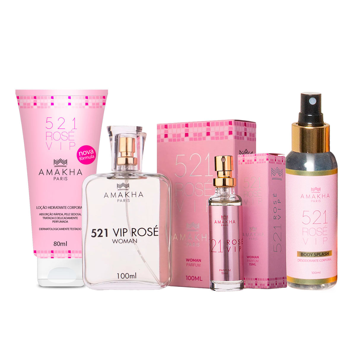 Kit Premium 521 Vip Rosé - Insp 212 Vip Rosé