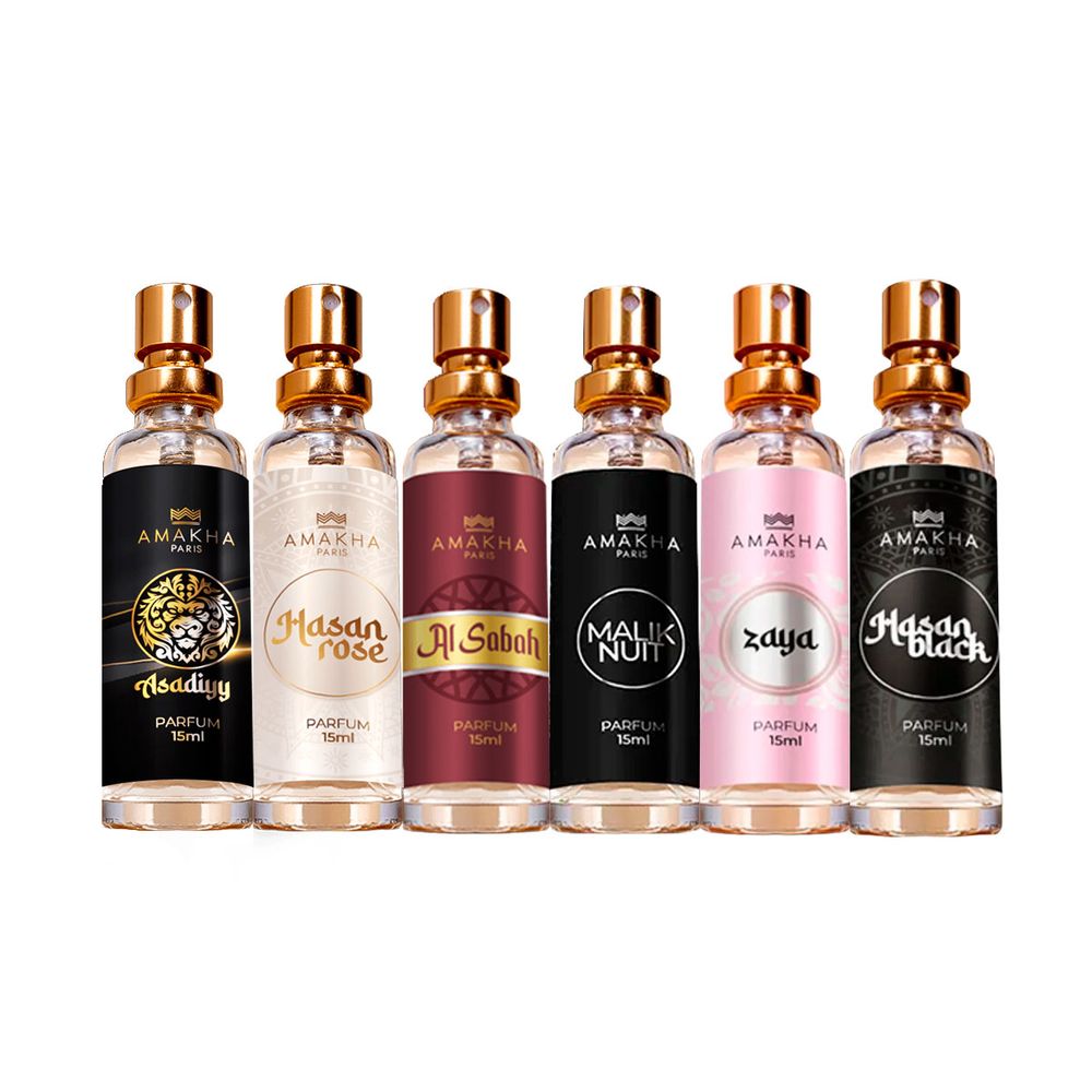 Coleção 6 Perfumes Árabes Amakha Paris